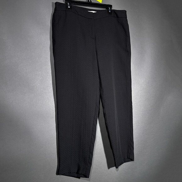 Liz Claiborne‎ Black Capris Pants Texture Size 14 - Picture 2 of 16